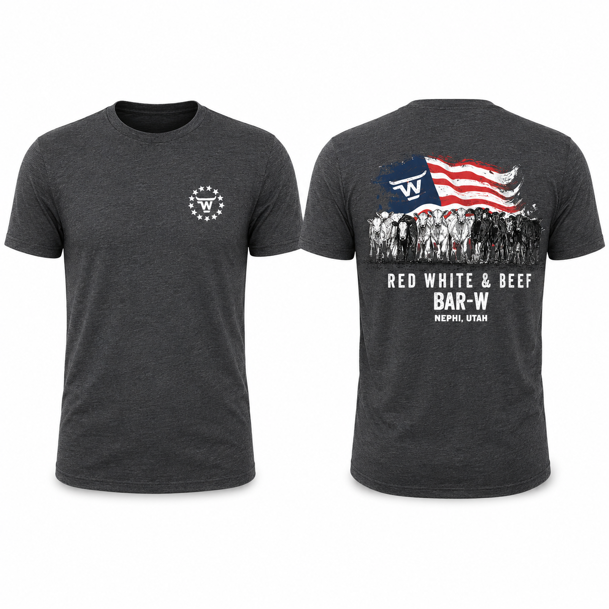 Short Sleeve: Red White & Beef